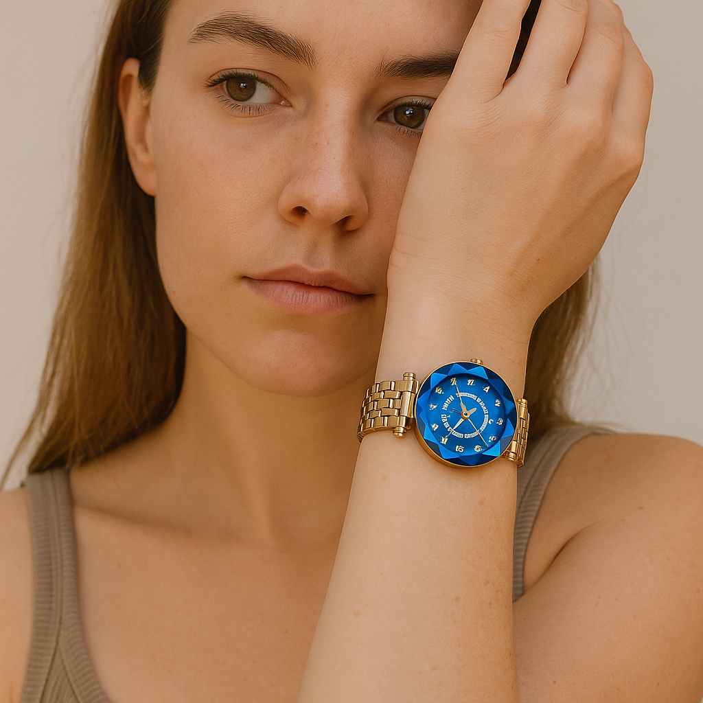 Luxe Gouden Horloge Diamond™ – Koop er 1, krijg er 2