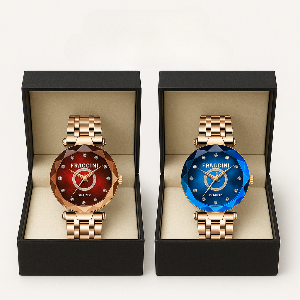 Luxe Gouden Horloge Diamond™ – Koop er 1, krijg er 2