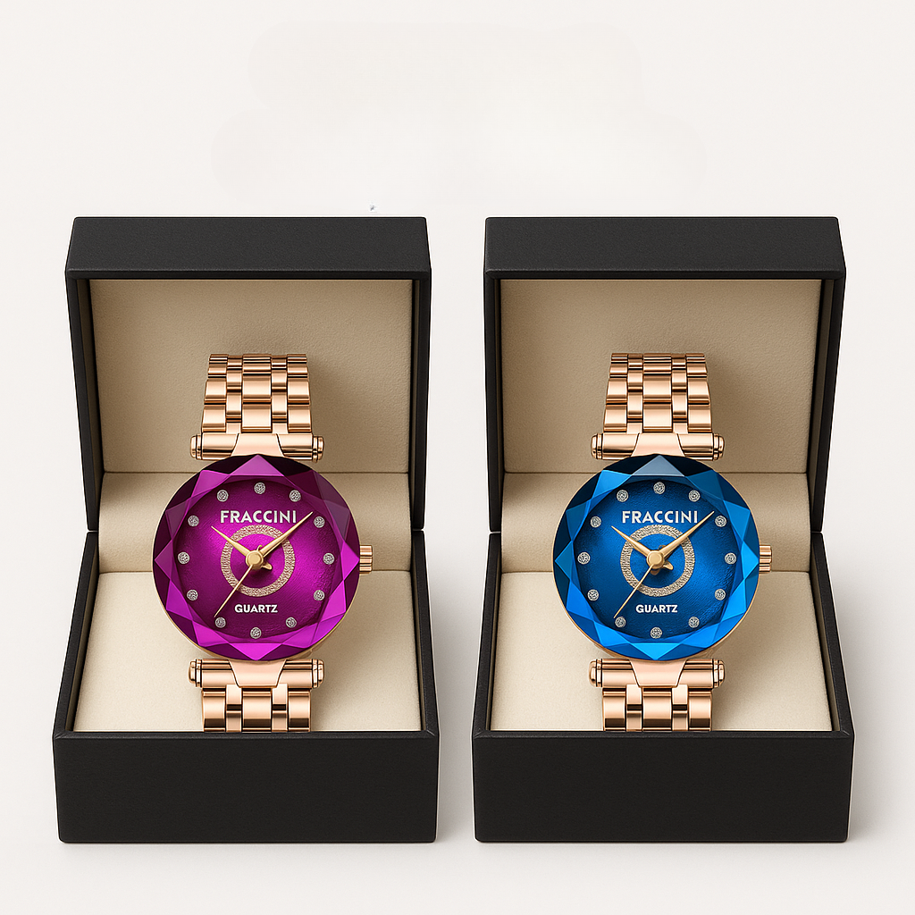 Luxe Gouden Horloge Diamond™ – Koop er 1, krijg er 2