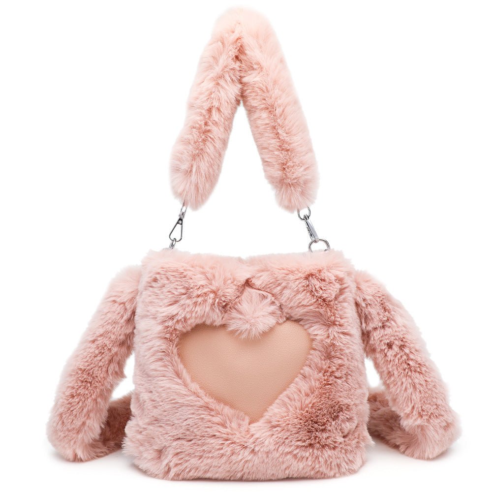 Ellie - Fluffy Hartvormige Tote Bag - Fraccini