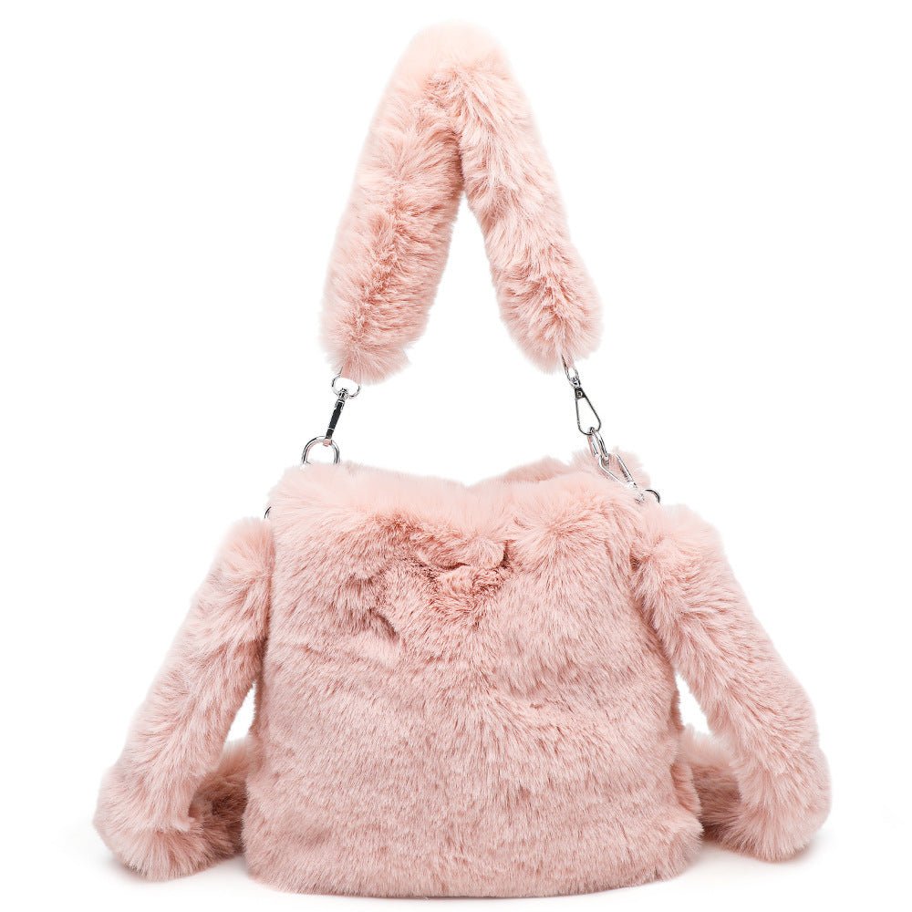 Ellie - Fluffy Hartvormige Tote Bag - Fraccini