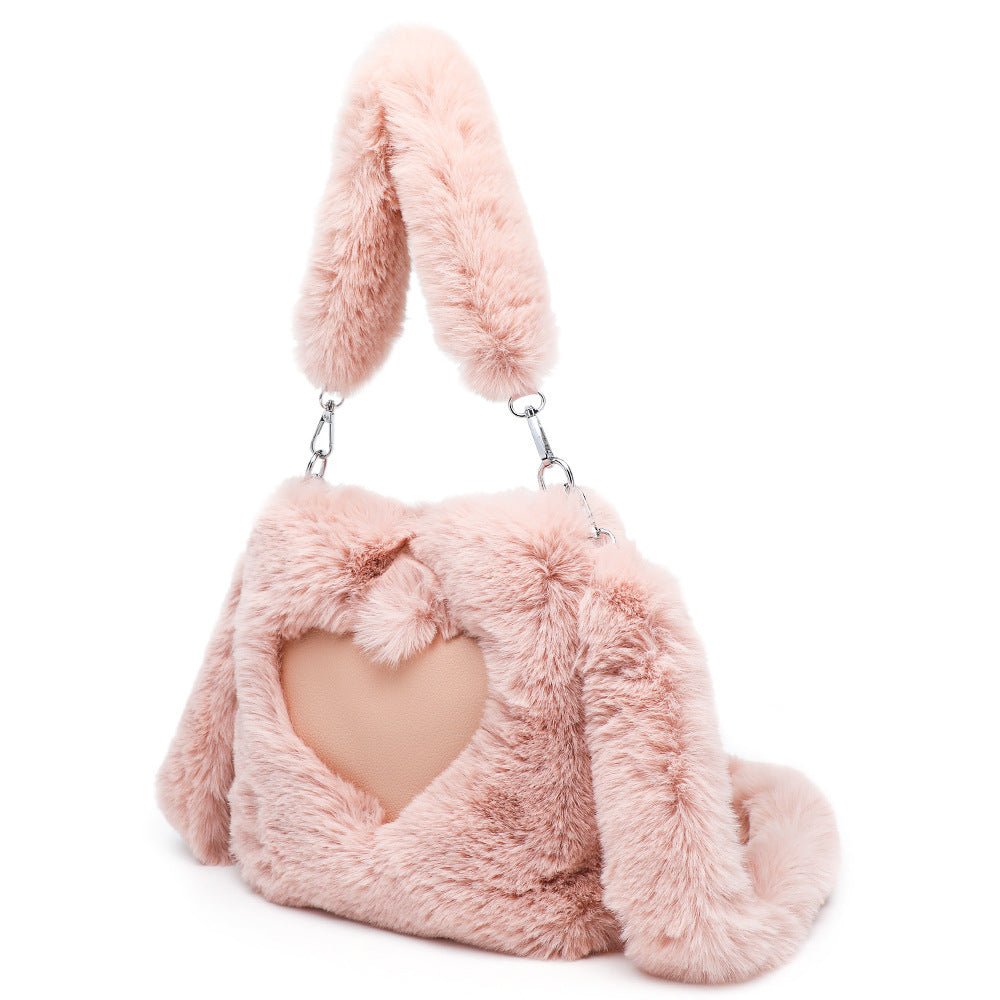 Ellie - Fluffy Hartvormige Tote Bag - Fraccini