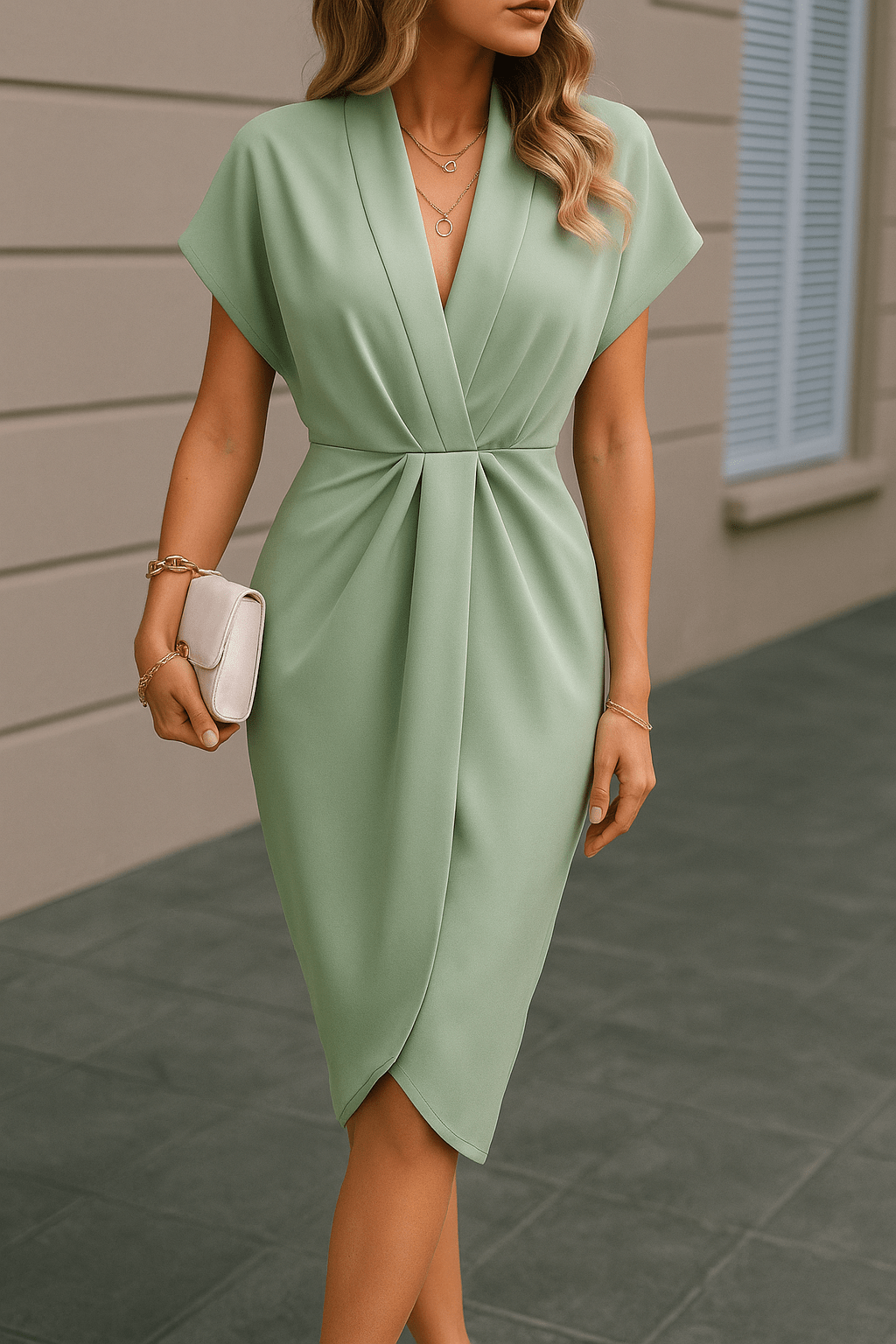 Serena - Luxe Midi - Wikkeljurk voor Dames - Fraccini